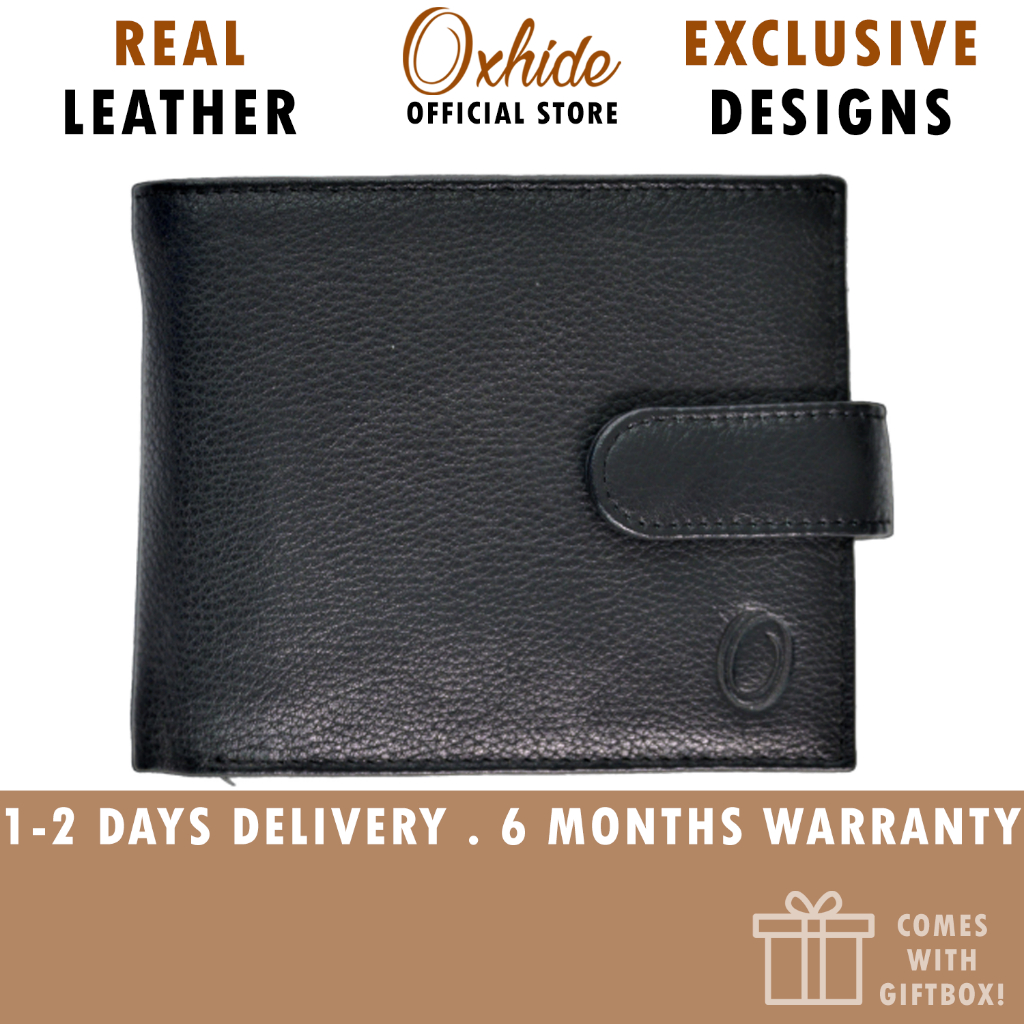 Leather Wallet Men with Coin Pouch Bifold Wallet Top Grain Leather
