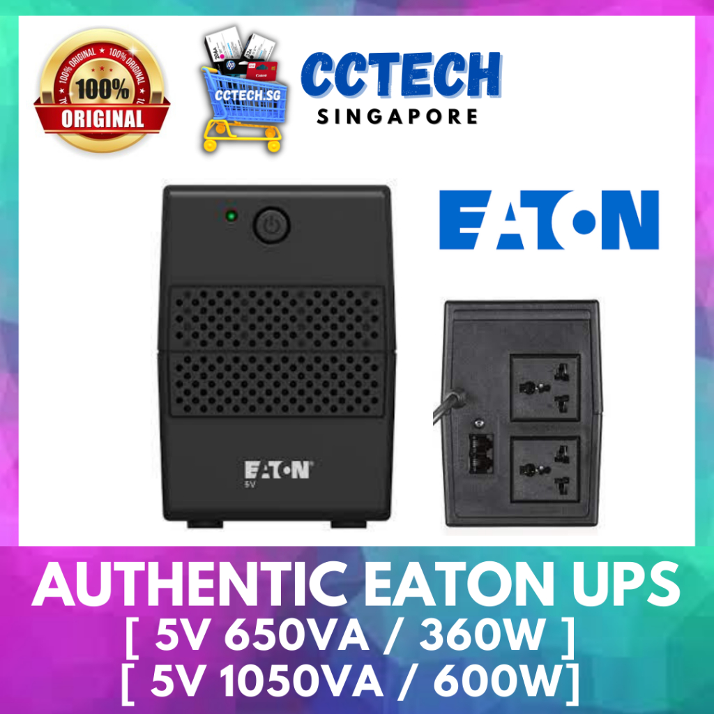ORIGINAL Eaton UPS 5V 650VA/360W | 1050VA/600W - 2 Years Local Warranty ...