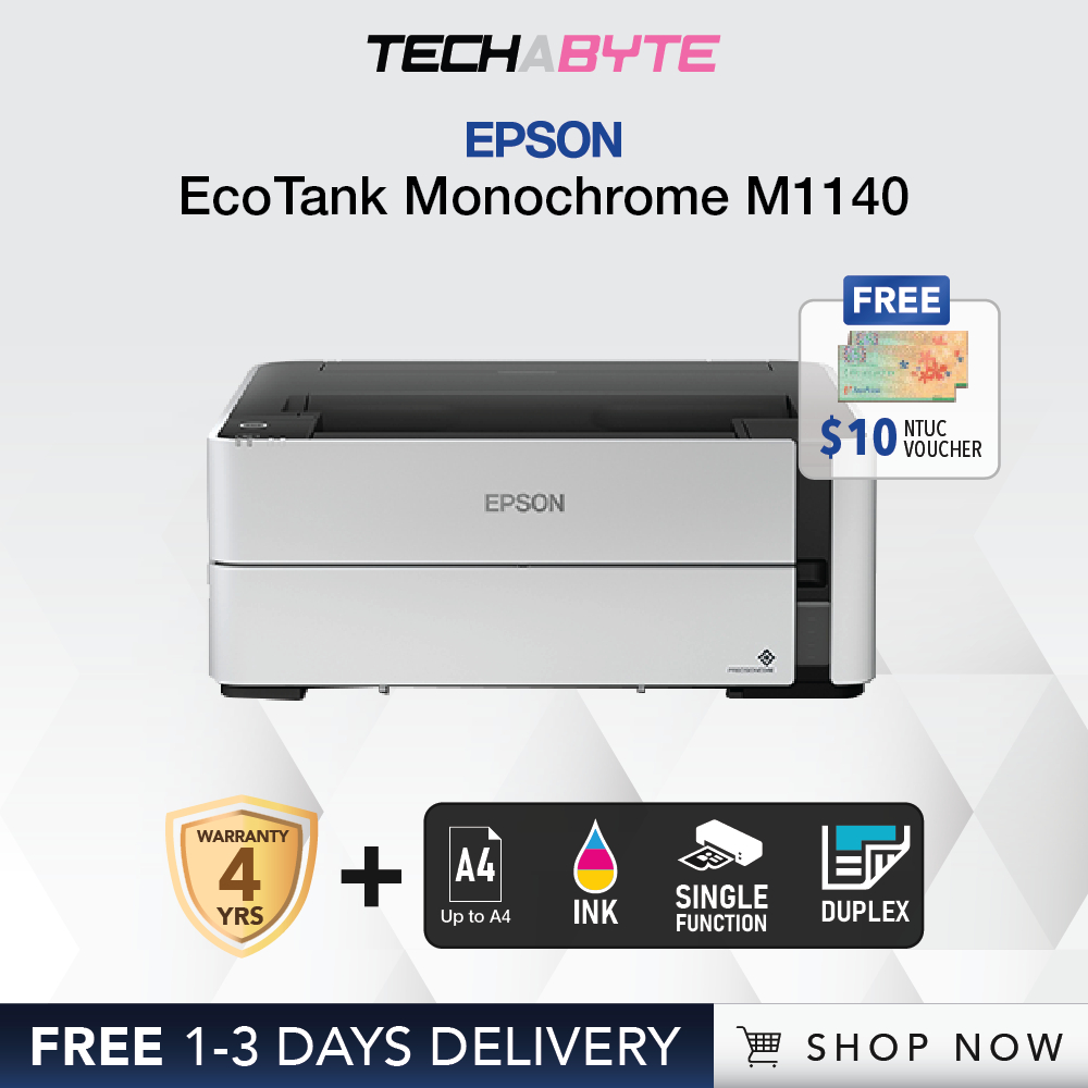 Epson EcoTank M1140 Monochrome AutoDuplex Ink Tank Printer Shopee