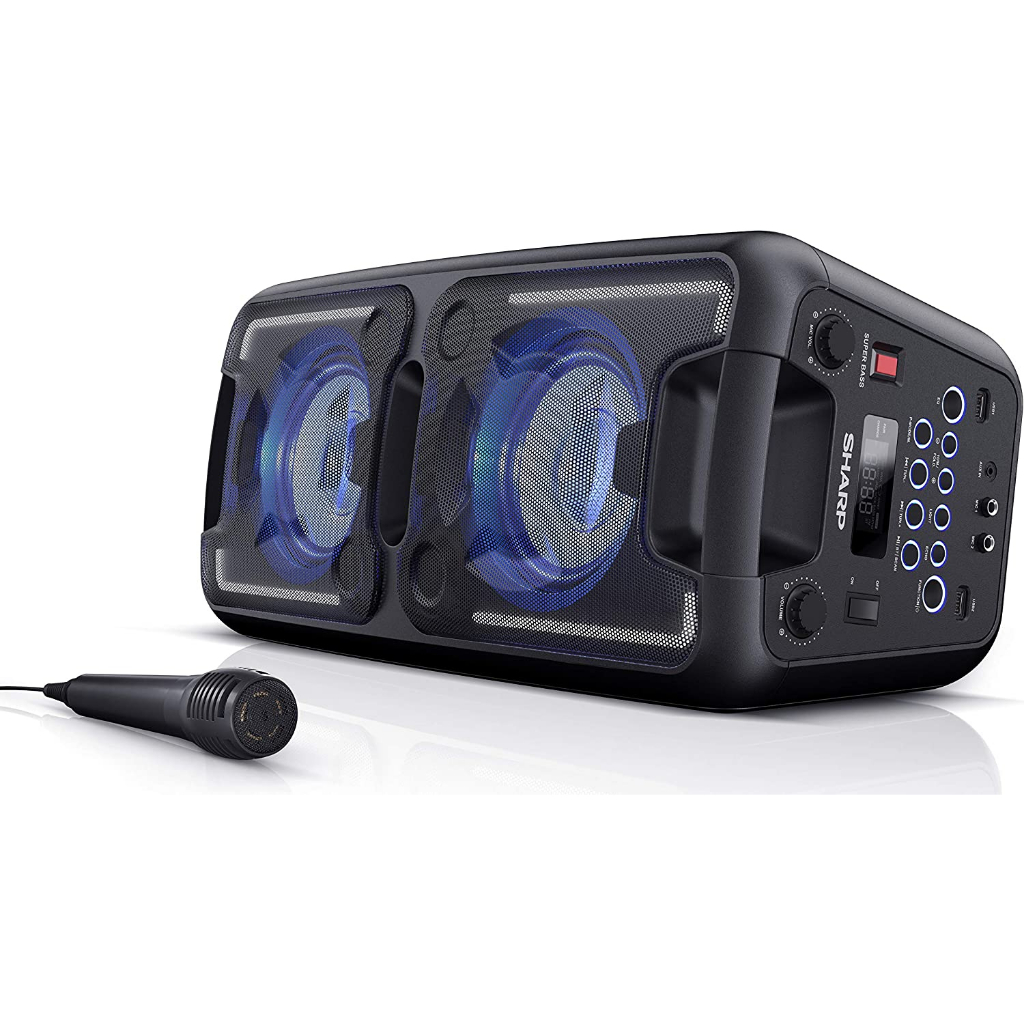 Portable led party 2024 speaker sharper image