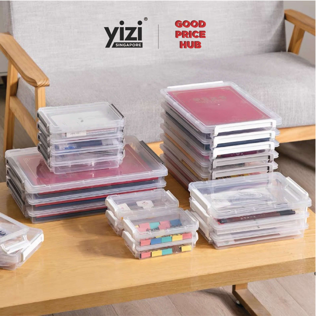 ( BUNDLE DEAL ) YIZI Stackable Storage Organizer Box | Shopee Singapore
