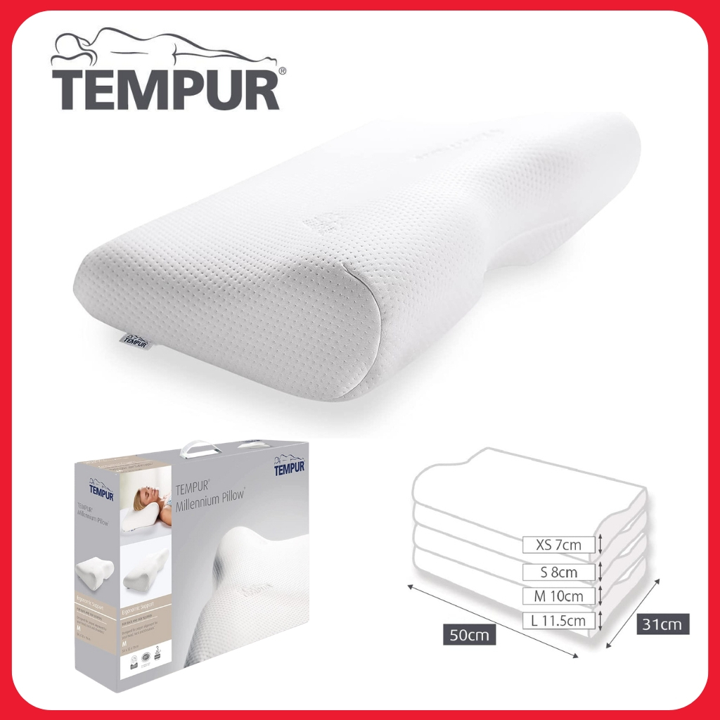 Tempur Millenium neck pillow, Neck support Pillow, Shipping form Japan Shopee Singapore