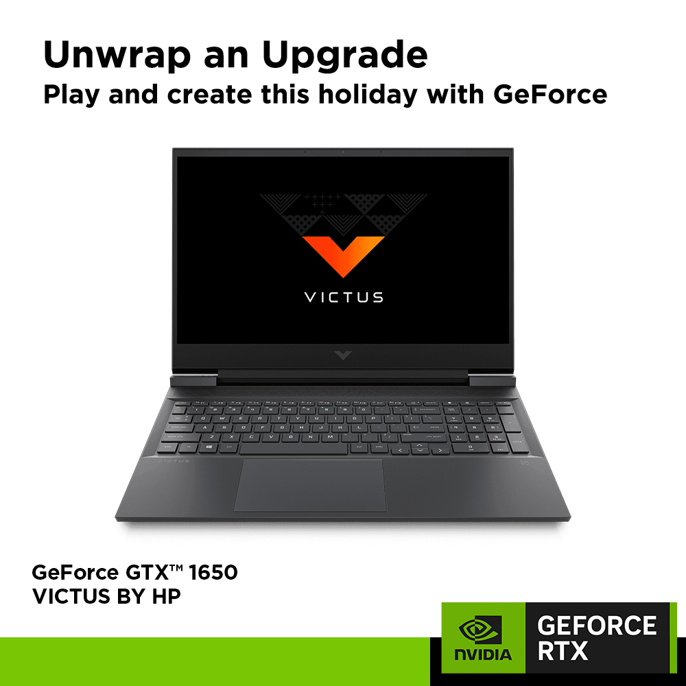 【Express Delivery】Victus by HP Gaming 16-e0213AX | 16.1 FHD | NVIDIA® GeForce GTX™1650 | 8GB RAM | 512GB