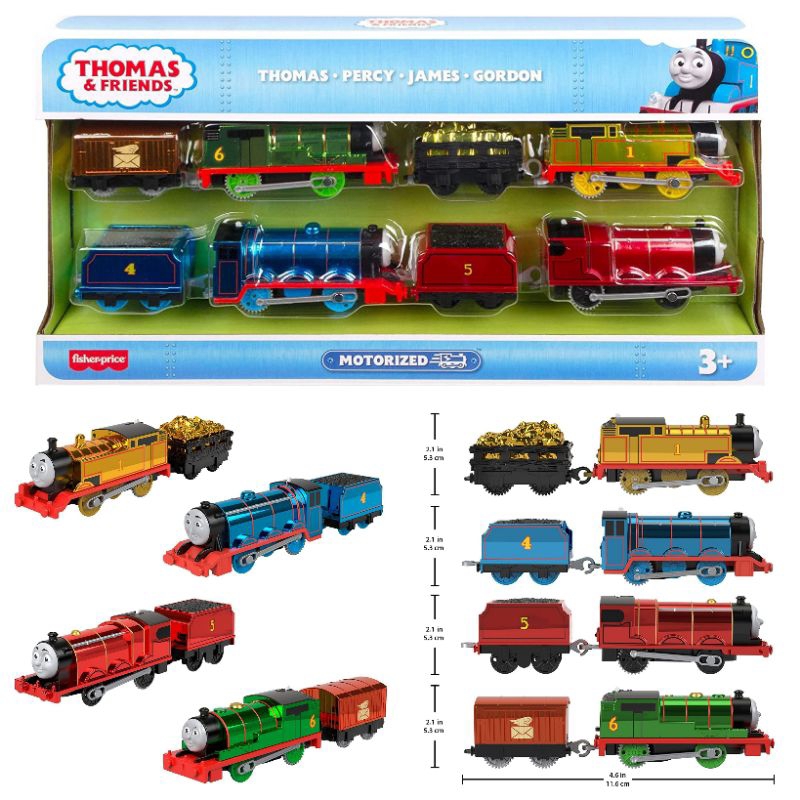 Fisher Price Thomas and Friends Trackmaster 4's Toy Trains Thomas Percy ...