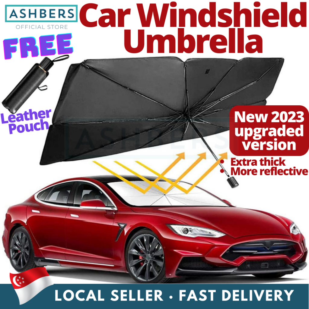 Car Windshield Umbrella Sun shade Windscreen for UV Protection, Foldable Reflective Window Sun Shield Visor Shade Rays