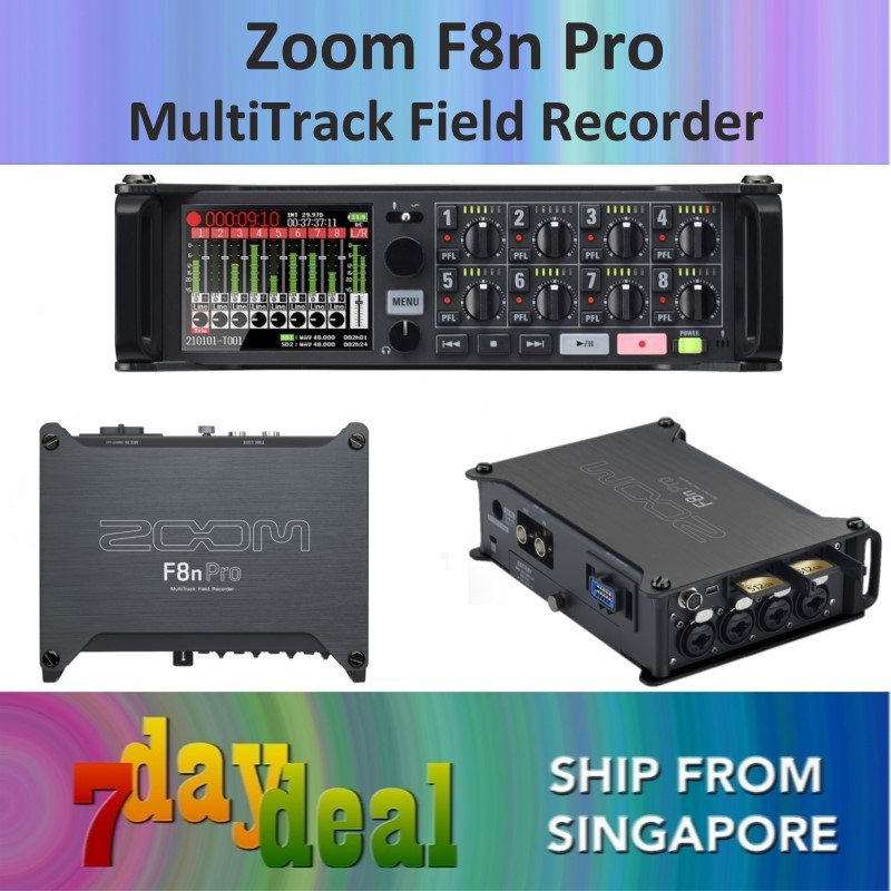 Zoom F8n Pro 8Input (10Track Multitrack Field Recorder) Shopee