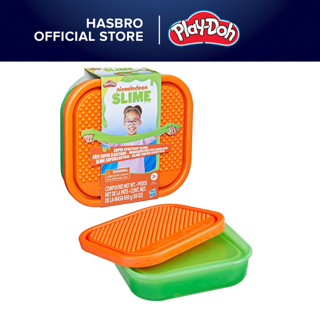 Play-Doh Nickelodeon Slime Brand Compound Stretchy Green Tub, 30 Ounces ...
