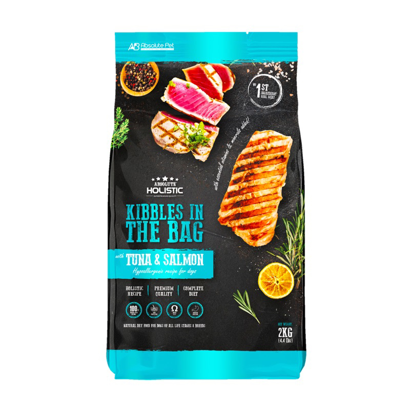 Absolute Holistic Kibbles in the Bag for Dogs (Tuna & Salmon) 12kg Shopee Singapore