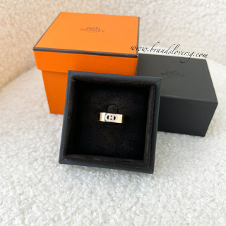 Hermes Ombre Lizard Camail Key Ring New w/ Box