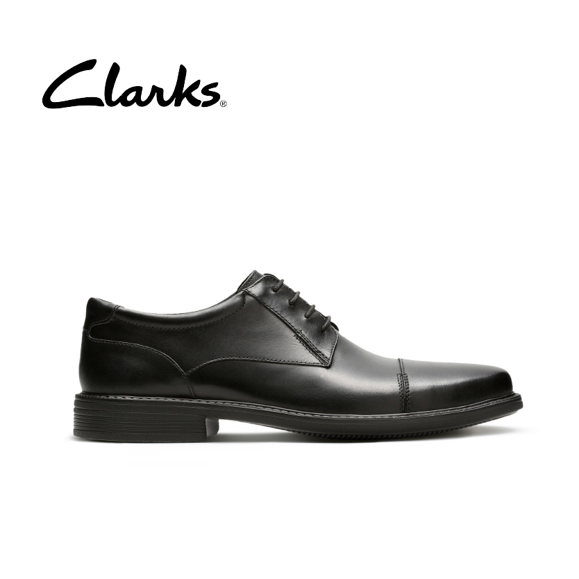 clarks mens black dress shoes