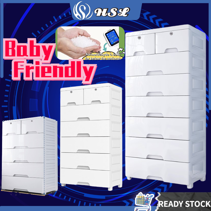 HSL Storage drawer plastic drawer 5/6/7 layers chest of