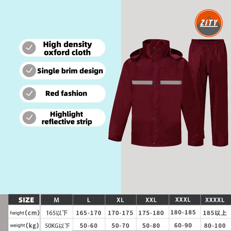 Raincoat for Motorcycle Rider Upgraded Waterproof Raincoat Women Men