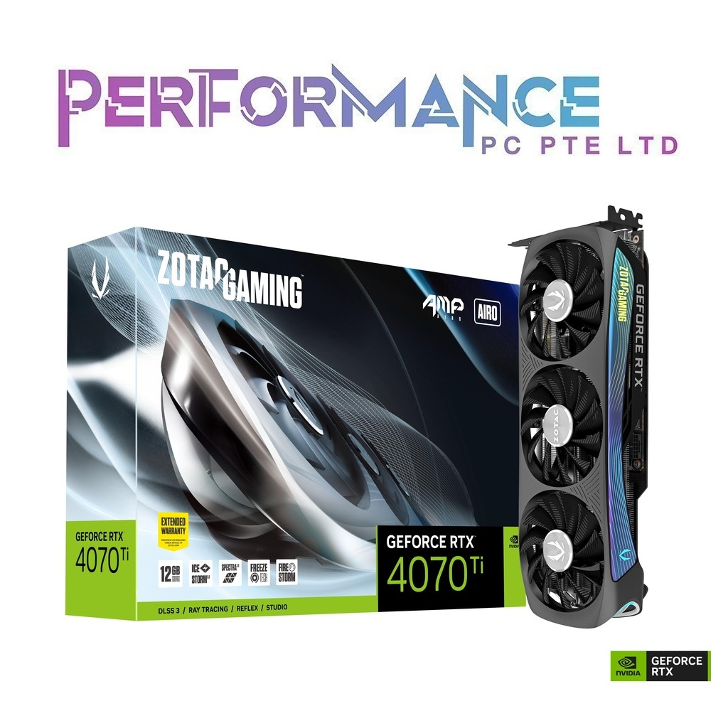 ZOTAC GAMING GeForce RTX 4070 Ti RTX4070Ti RTX 4070Ti RTX4070 Ti AMP ...