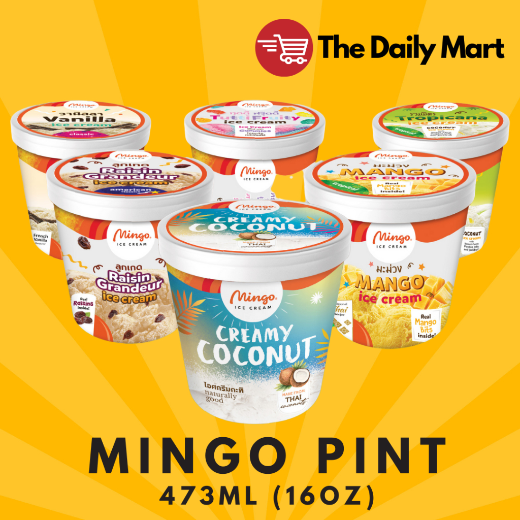 Mingo Ice Cream Pint Size (16oz) Shopee Singapore
