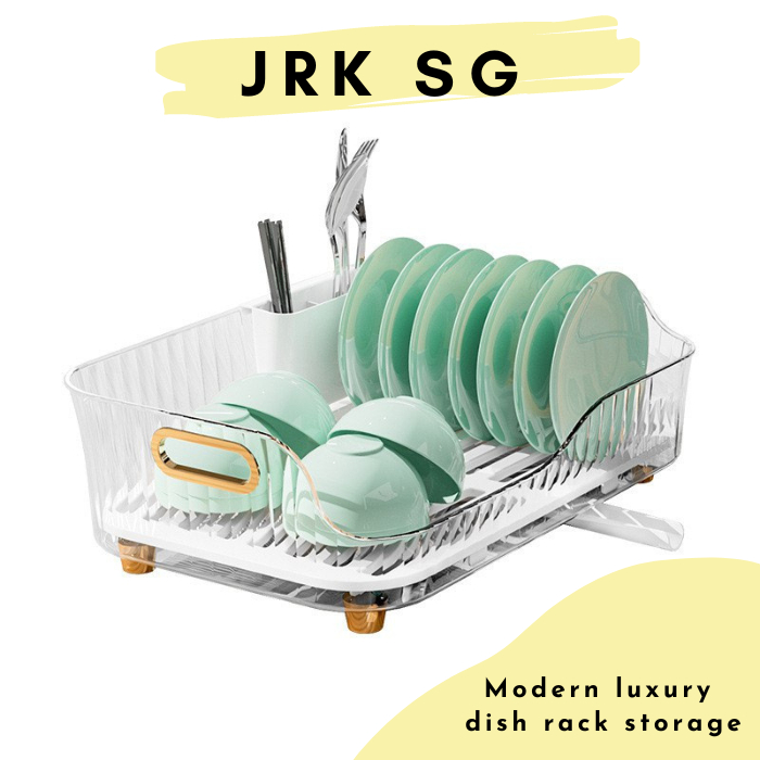 Modern luxury dish rack storage Shopee Singapore