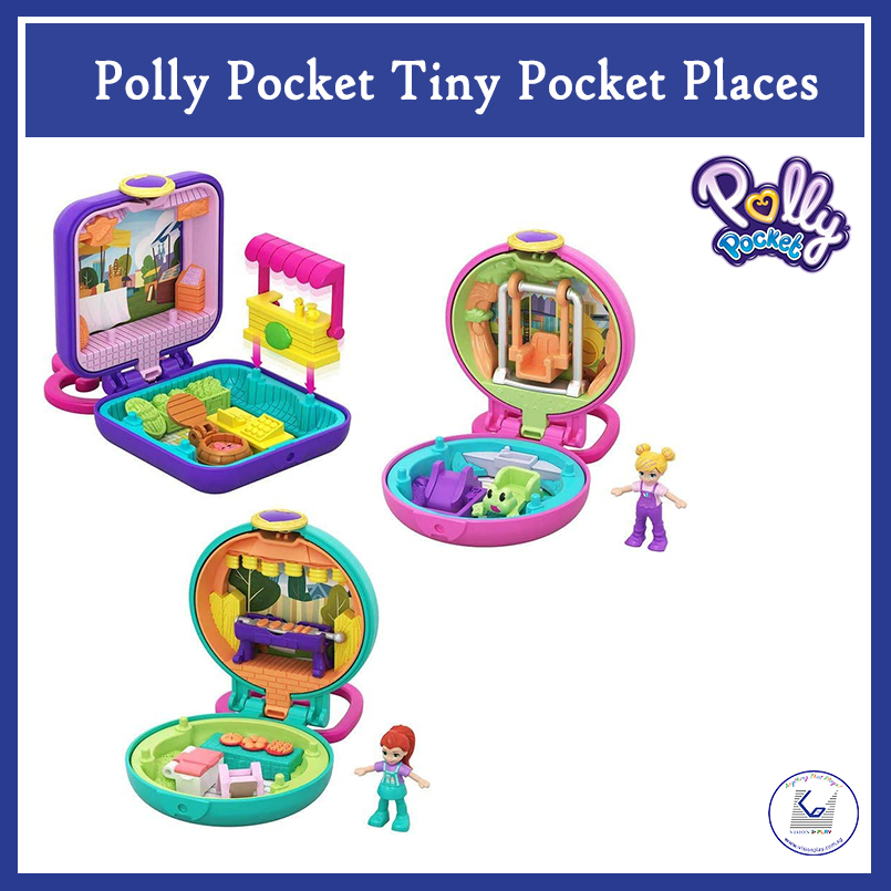 Polly Pocket Tiny Pocket Places, Gift for Ages 4 Years Old & Up, Multi-Colour