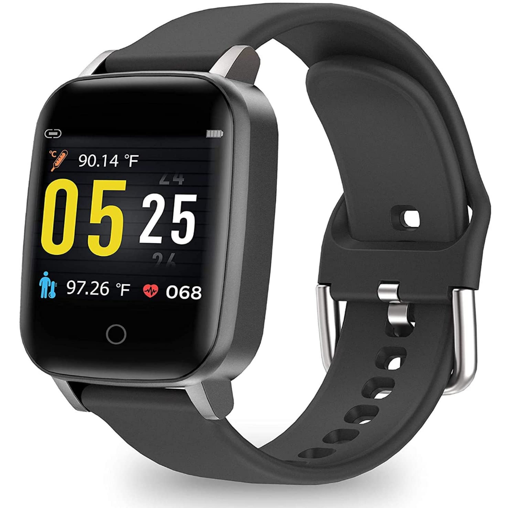 YoYoFit Temp Smart Watch with Heart Rate Body Temperature Monitor