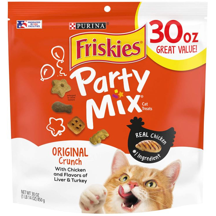 Purina Friskies Party Mix Original Crunch 30 oz. Pouch (Expiry JAN