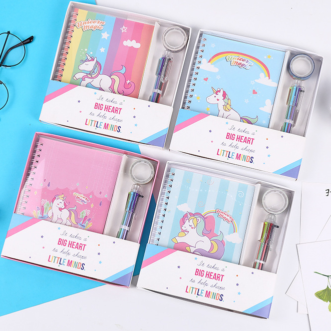 SG Stock Children Cartoon Notebook Set Unicorn/Ice Cream/Dinosaur/Bunny  Kids Cute Goodie Bag
