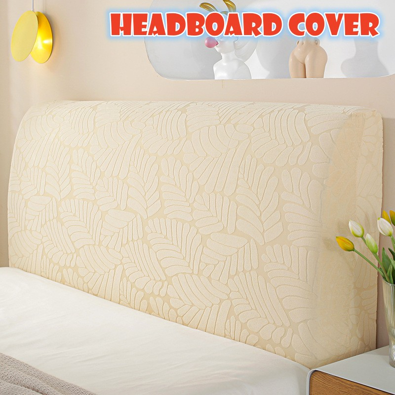 【SG LOCAL STOCK】3D leaves thick Headboard Cover Elastic fabric bed