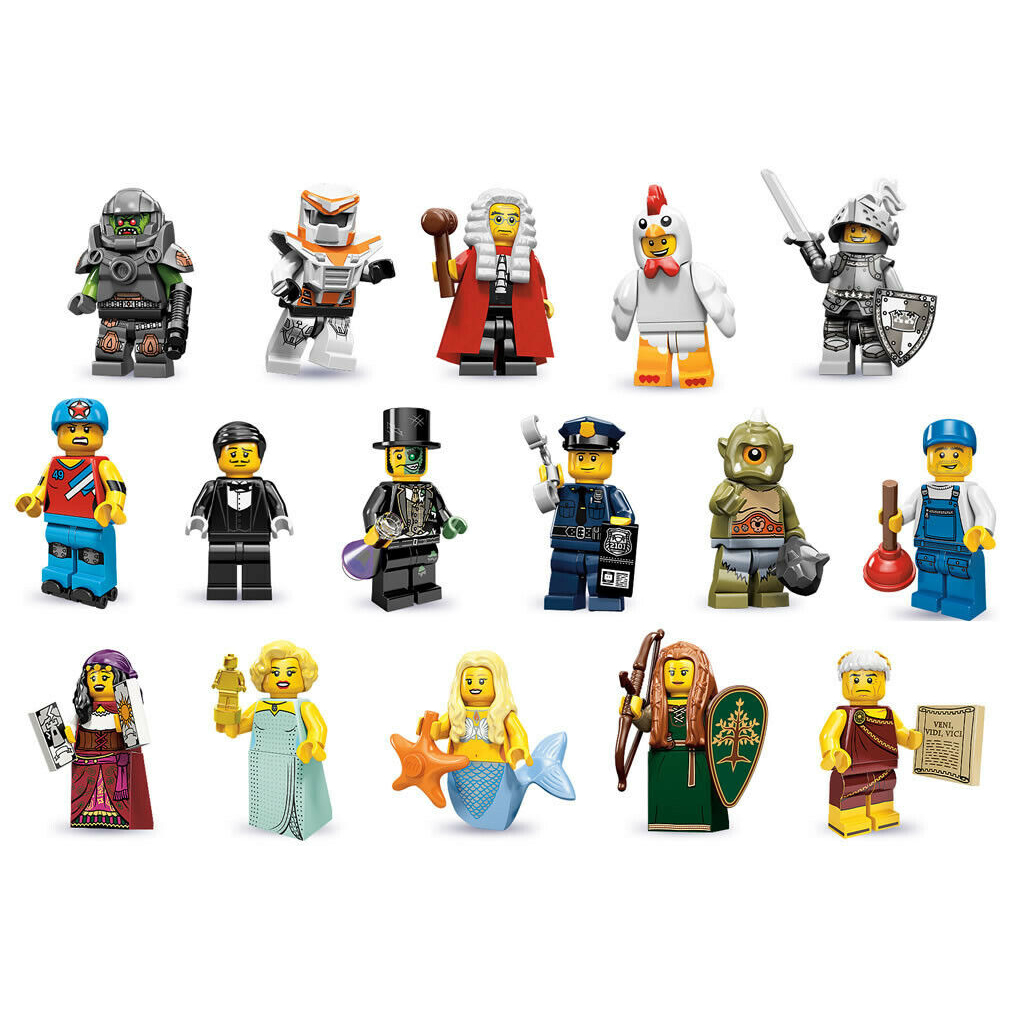 Lego Series 9 Minifigures Complete Set Of 16 Minifigures 71000 