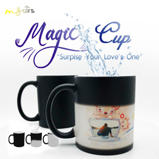 Cool Color Changing Magic Mug - Funny Coffee & Tea Unique Heat Changing  Sensitive Cup 12 oz Yellow Happy Face Design Drinkware Ceramic Mugs Cute