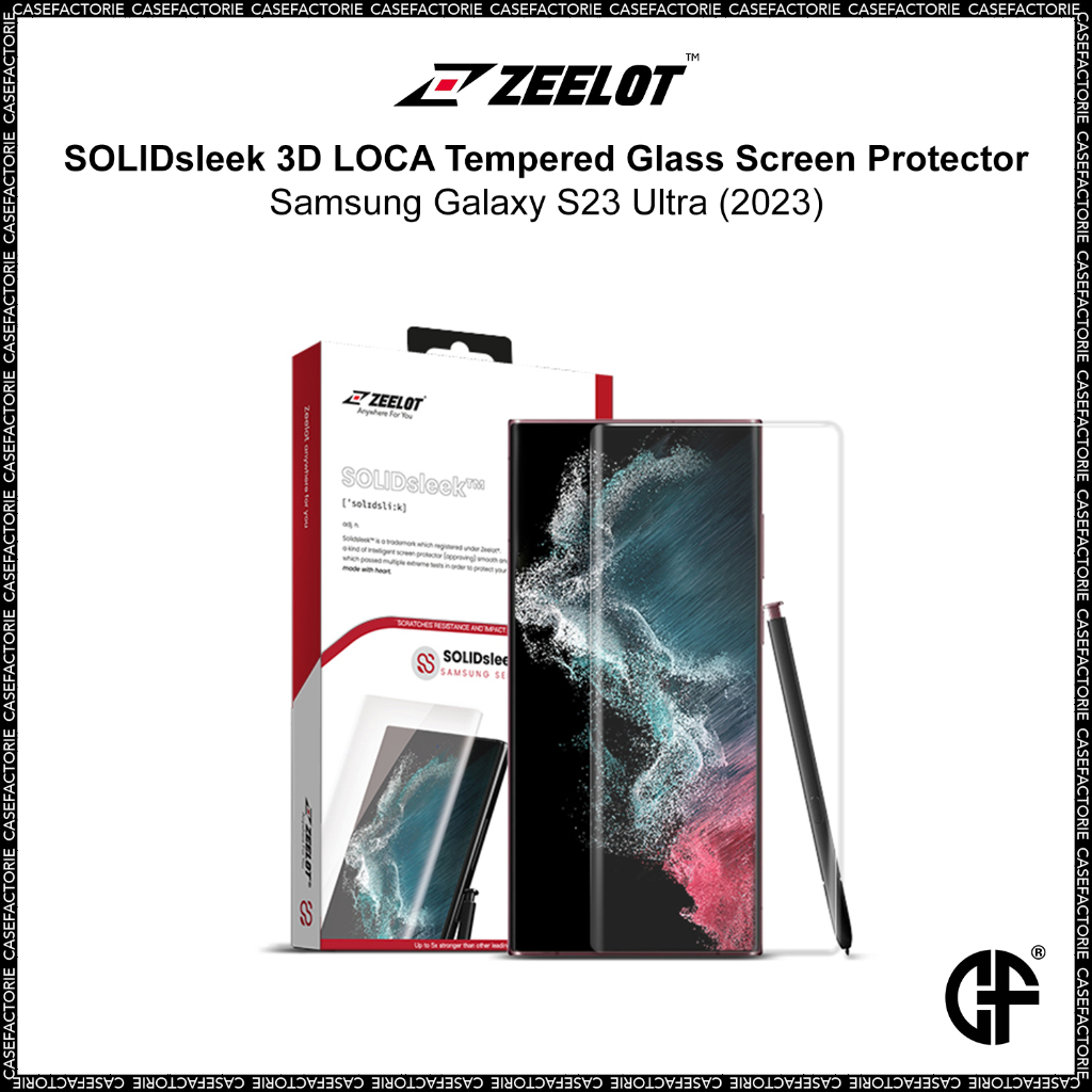 ZEELOT SOLIDsleek 3D LOCA Tempered Glass Screen Protector for Samsung