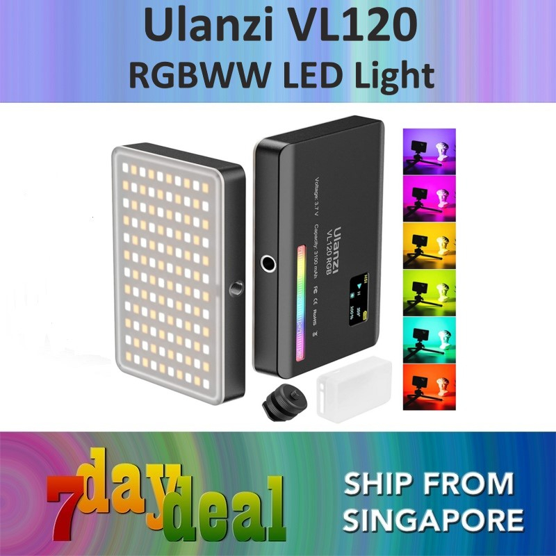 Ulanzi VL120 RGB LED Video Light (2495) | Shopee Singapore