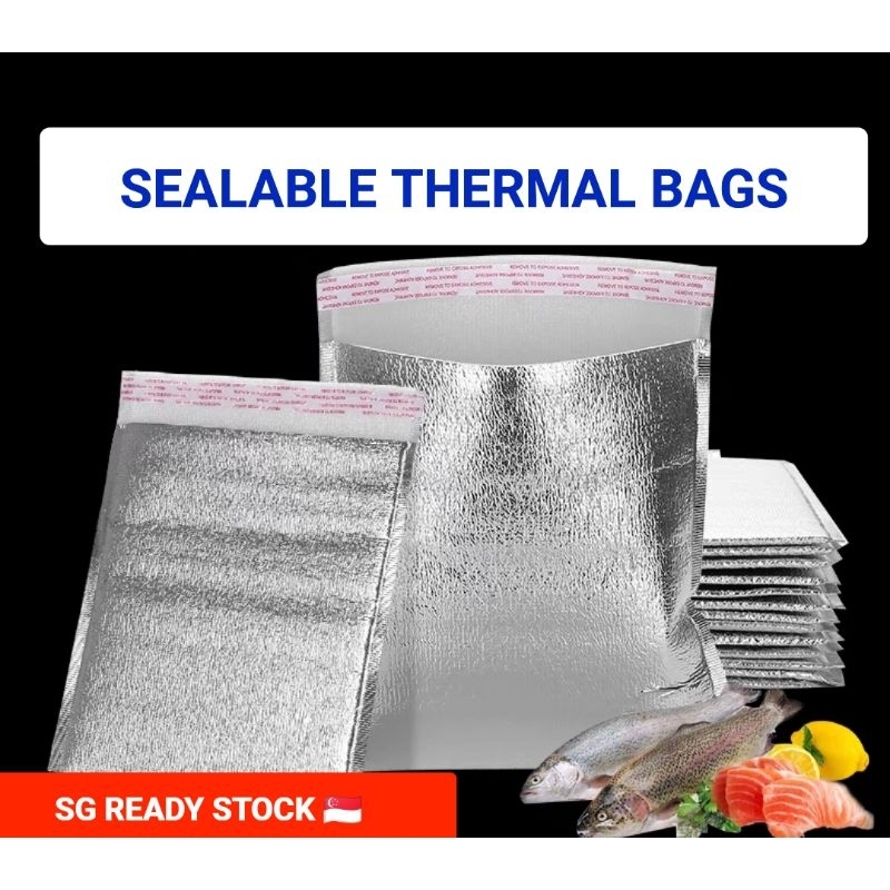 Sealable Insulator Thermal Bags / Thermal Pouch | Shopee Singapore