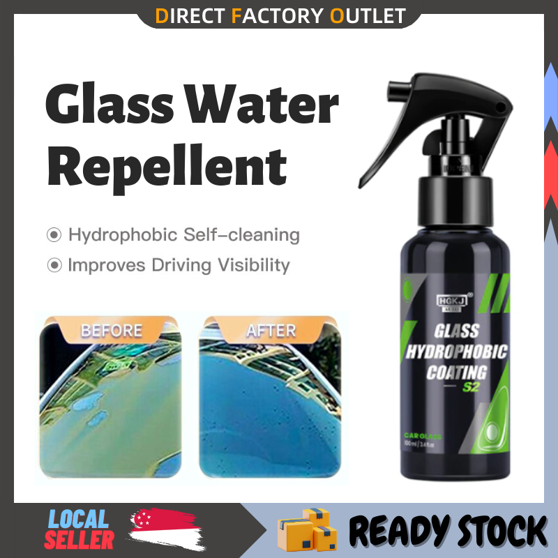 HGKJ S2 Glass Water Repellent 100ml Car Glass Water Repellent Spray for Rain Protection