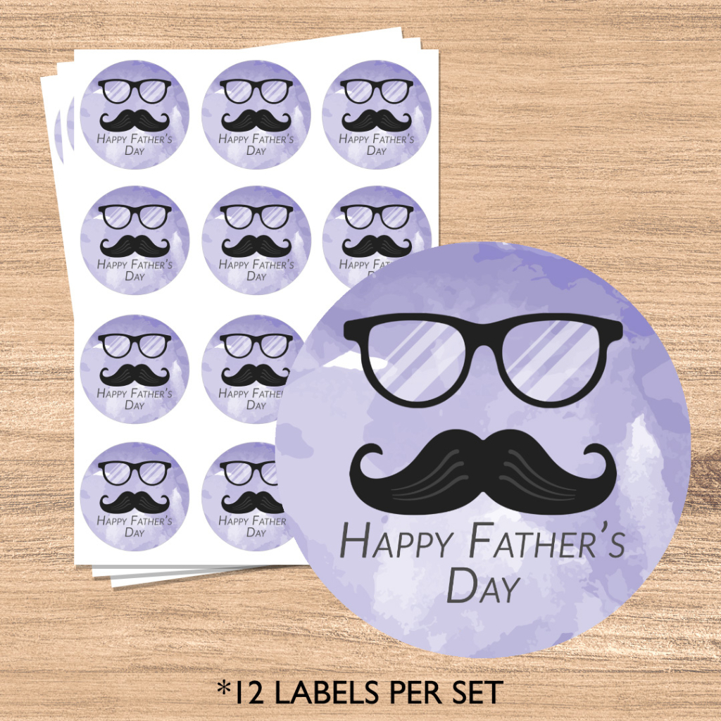 Father's Day Sticker Labels Gift Labels Celebration Labels Thank You ...
