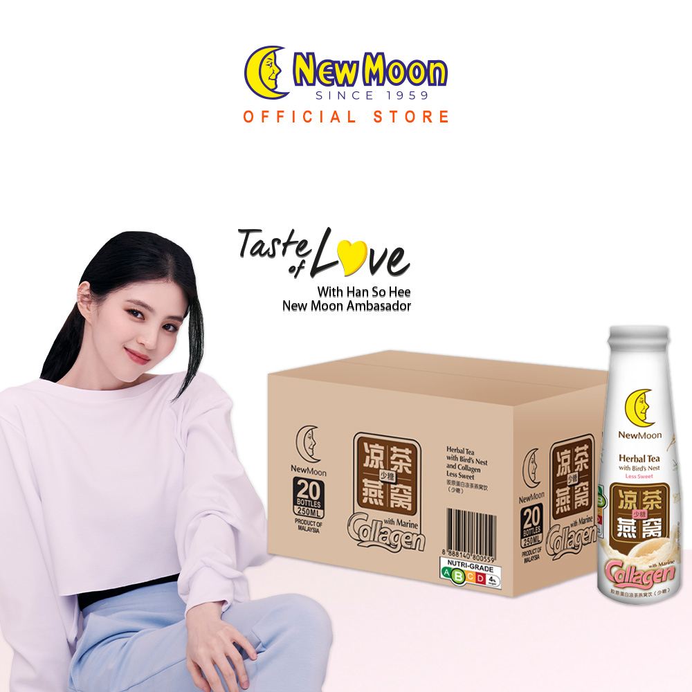 New Moon Herbal Tea with Bird's Nest and Collagen 250ML x 20 bottles