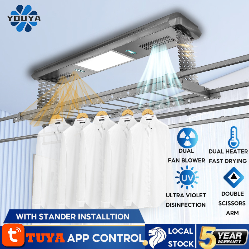 YOUYA Automated Laundry Rack Smart Laundry System Tuyaapp Control