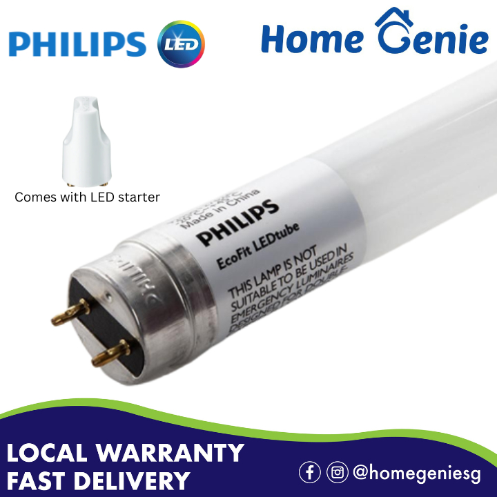 Philips Ecofit T8 Led Tube 8w 2ft   16w   20w (high Output) 4ft Cool 