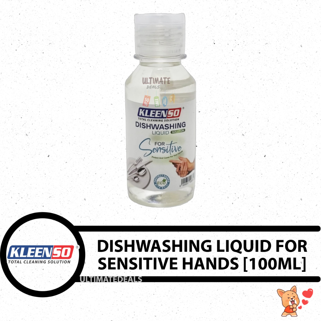 Kleenso Dishwashing Liquid for Sensitive Hands 100ml Shopee Singapore