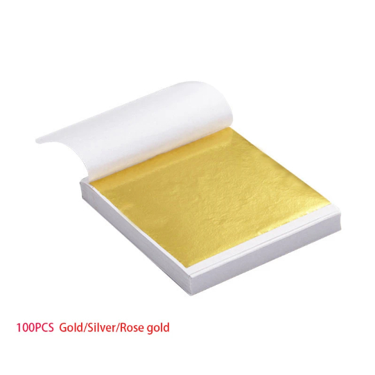 gold Leaf for Gilding DIY Craft Party 100pcs9x9cm Art Craft Design ...