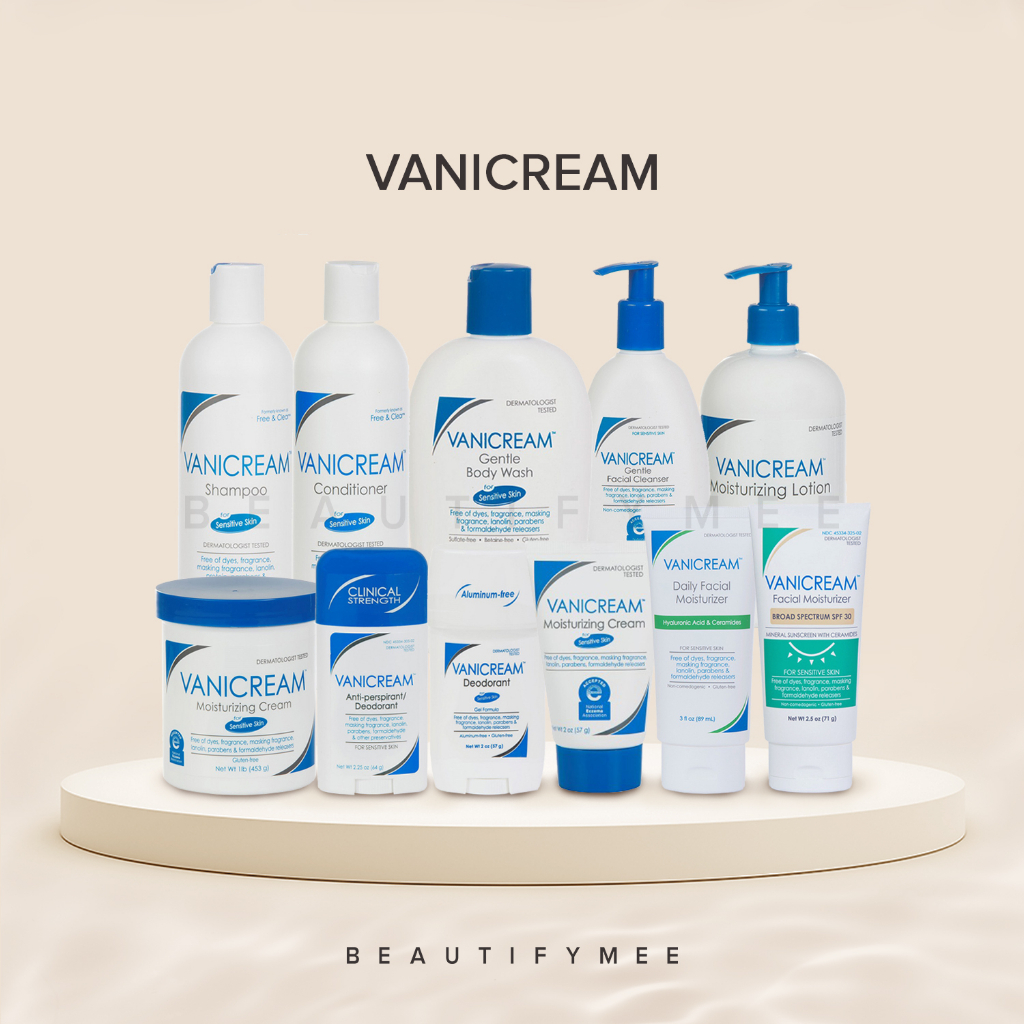 Vanicream Facial Cleanser, Body Wash, Moisturizing Cream, Lotion, Free