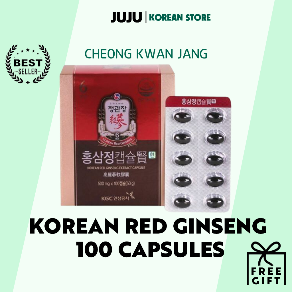 Cheong Kwan Jang / Korean Red Ginseng 100 Capsules 6 Years Old Extract ...