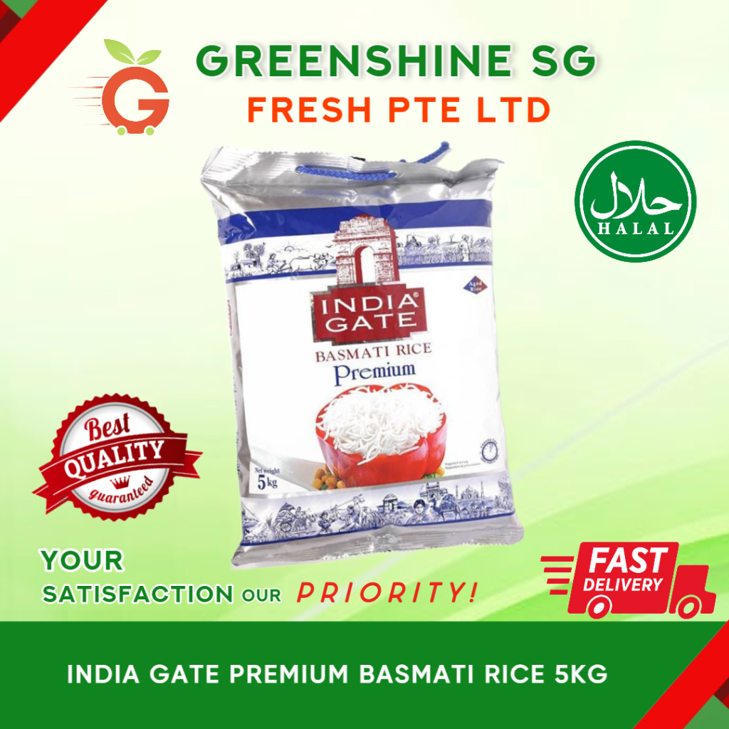 INDIA GATE PREMIUM BASMATI RICE 5KG Shopee Singapore