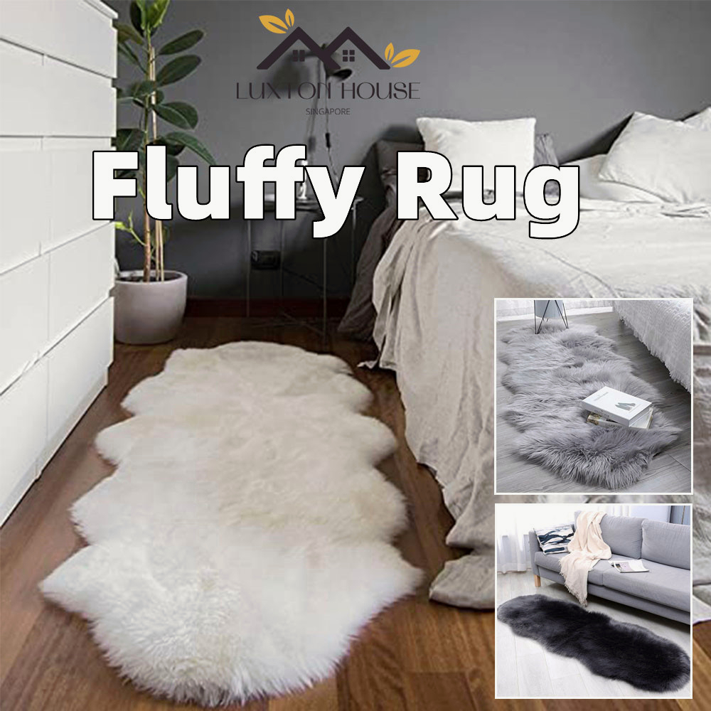 {SG} 60*90cm 60*120cm Fluffy Rug Anti-slip Fur Carpet Long Nordic ...