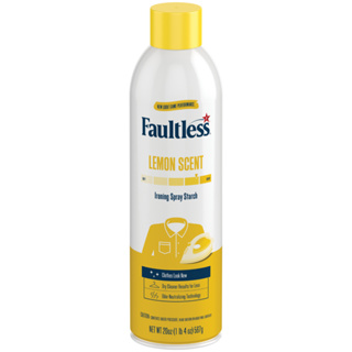 Faultless [ Heavy Finish / Lemon Scent / Premium Luxe Finish ] Ironing  Spray Starch 585ml