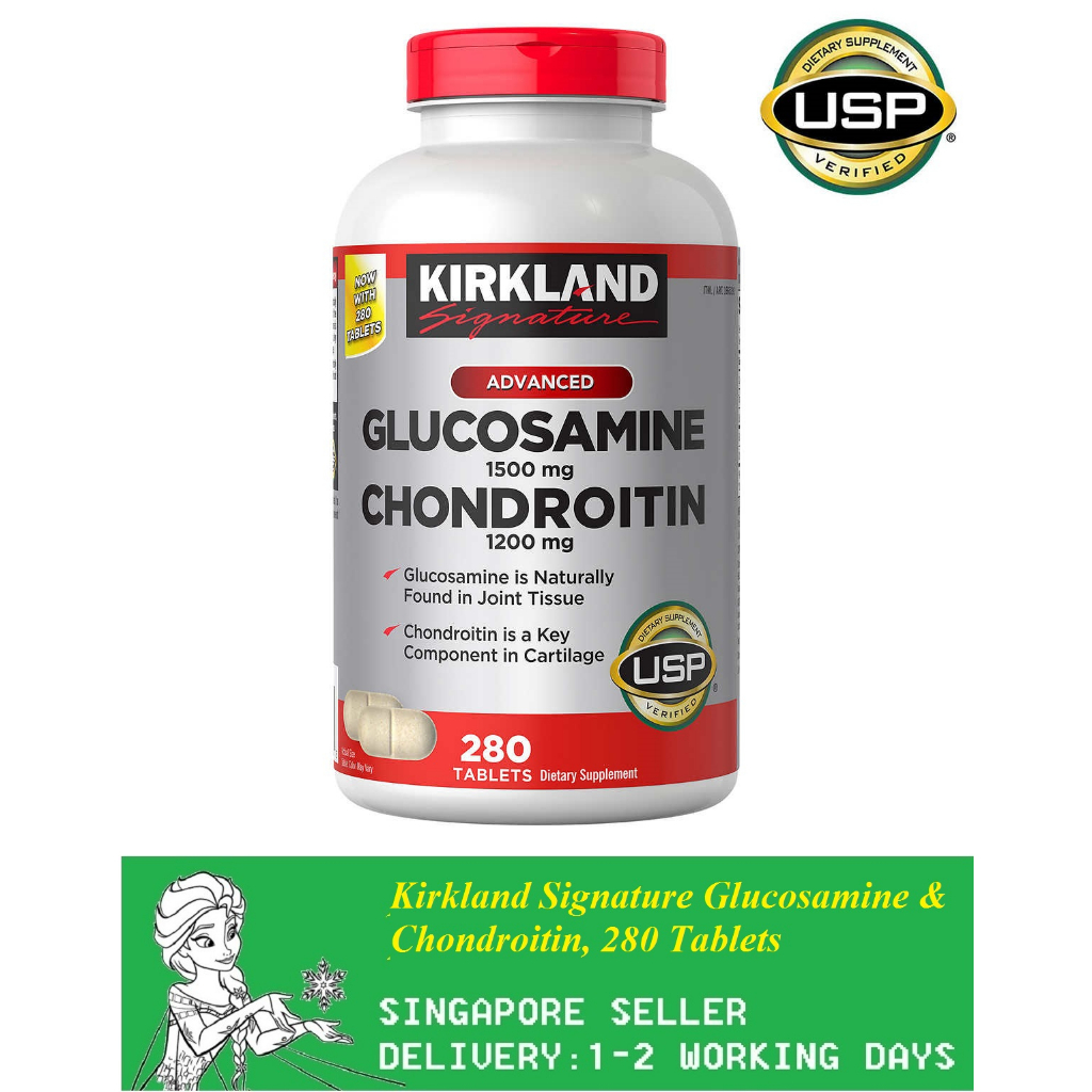 Kirkland Signature Glucosamine & Chondroitin, 280 Tablets(Exp02/2028