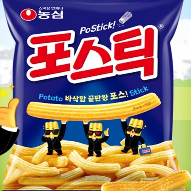 Nongshim PoSticks potato snack biscuit chips bar bites drinking tidbits