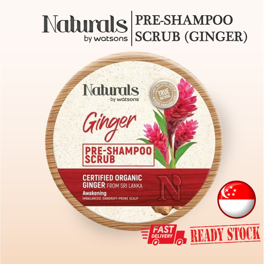 [SG Stock🇸🇬] Naturals by Watson PreShampoo Scrub Ginger 150ml / Scalp