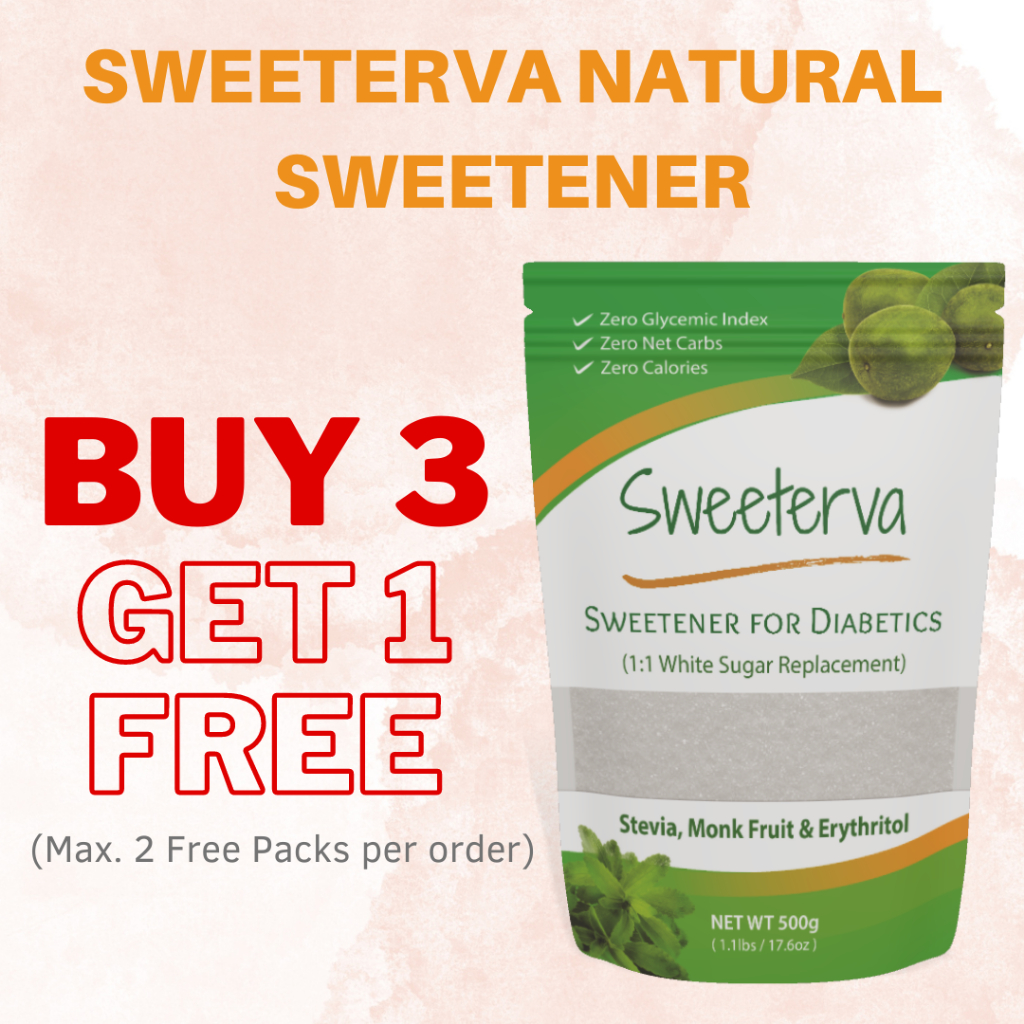 Sweeterva Natural Sweetener (500g) Monkfruit, Stevia w/ Erythritol