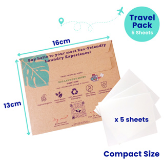 Eco Laundry Sheets Travel Pack - Naturali