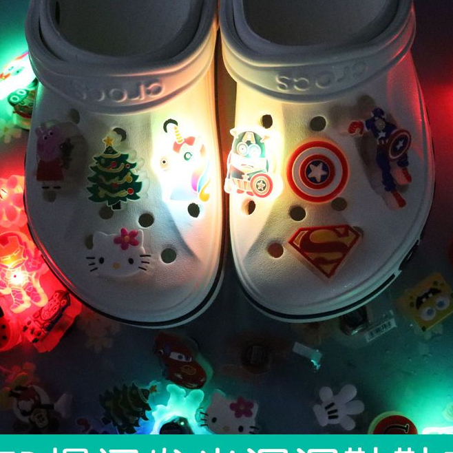 3 for $9/20 Choices LED Diy 3D shoe decoration/Croc Jibbitz Hole ...