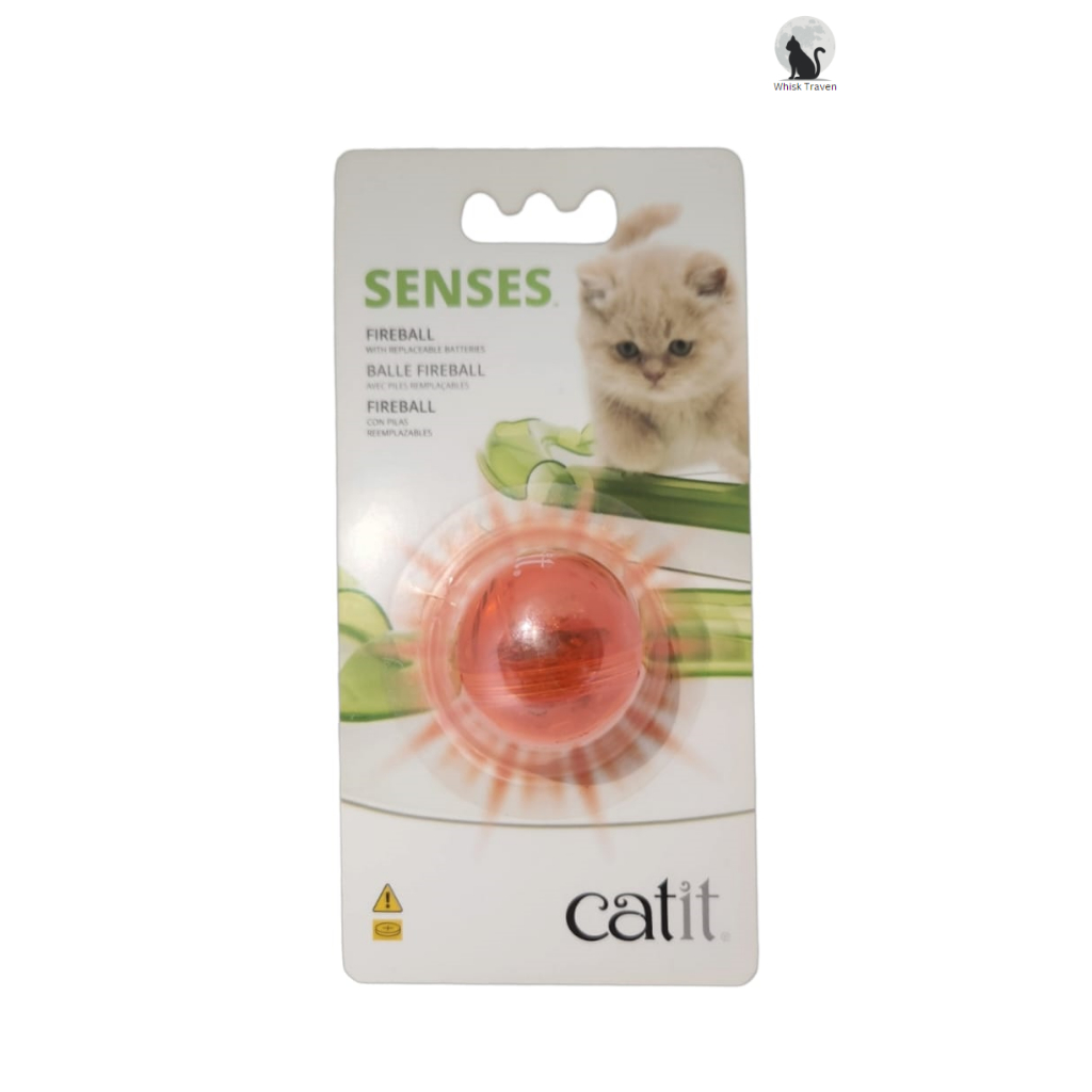 Catit Fireball Motion activated Illuminated Ball for Cat Dog Shopee Singapore