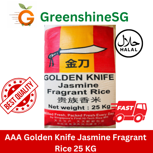 [GreenshineSG]AAA Golden Knife Jasmine Flavoured Thai Rice 25kg ...