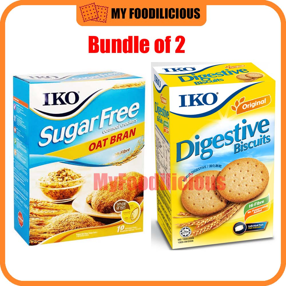 IKO Sugar Free Oatmeal Cookies Oat Bran 178g/IKO Digestive Biscuits
